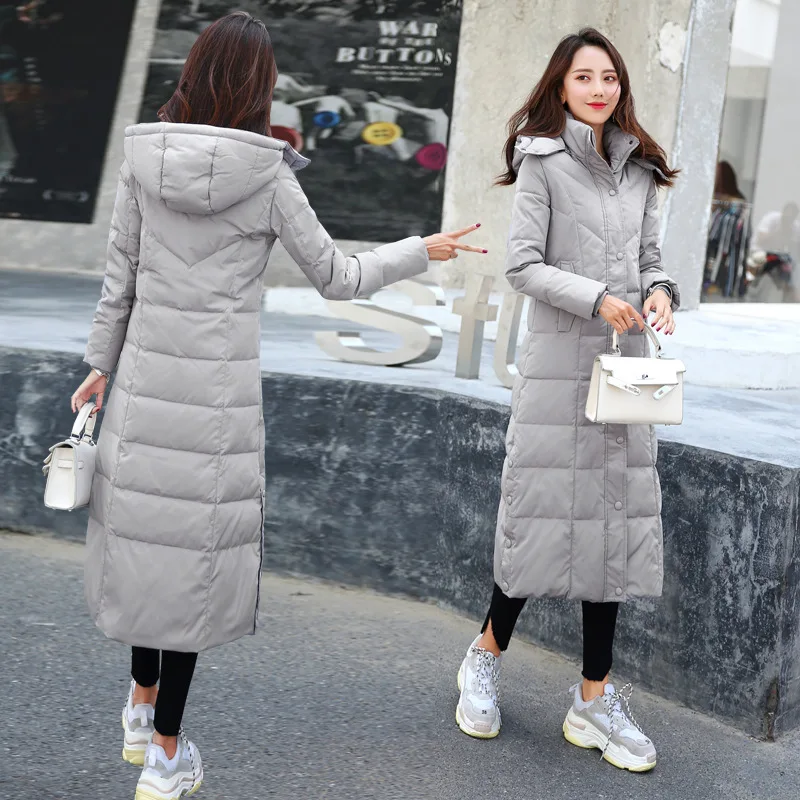 New Style Extended Down Jacket Women Over-the-knee Thick Super-long Plus Size Jacket Fashion Slim Winter Coat Trend
New Style Extended Down Jacket Women Over-the-knee Thick Super-long Plus Size Jacket Fashion Slim Winter Coat Trend