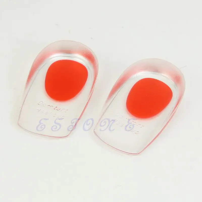 Gel Shoes Pads Cushion Heel Cup Insoles Massager Inserts Heel Spur Pain Silicone J2HD
Gel Shoes Pads Cushion Heel Cup Insoles Massager Inserts Heel Spur Pain Silicone J2HD