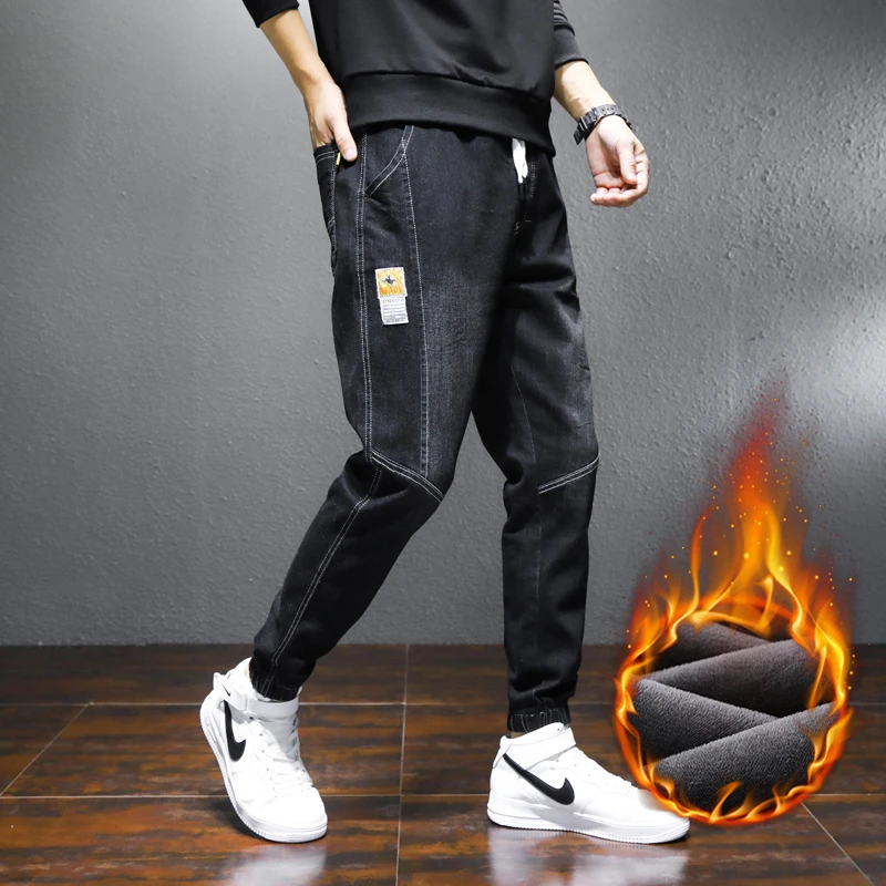 Winter Men's Warm Fleece Jeans Stretch Casual Straight Thick Denim Flannel Jeans Soft Black Pant Trousers Plus Size
Winter Men's Warm Fleece Jeans Stretch Casual Straight Thick Denim Flannel Jeans Soft Black Pant Trousers Plus Size