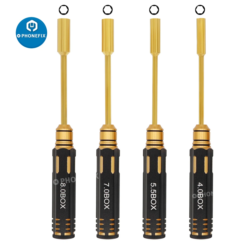 4pcs RC Hex Screwdriver Set 4.0/5.5/7.0/8.0mm Hexagonal Head Socket Screwdriver for RC Quadcopter Helicopter Drone Car Airplane
4pcs RC Hex Screwdriver Set 4.0/5.5/7.0/8.0mm Hexagonal Head Socket Screwdriver for RC Quadcopter Helicopter Drone Car Airplane