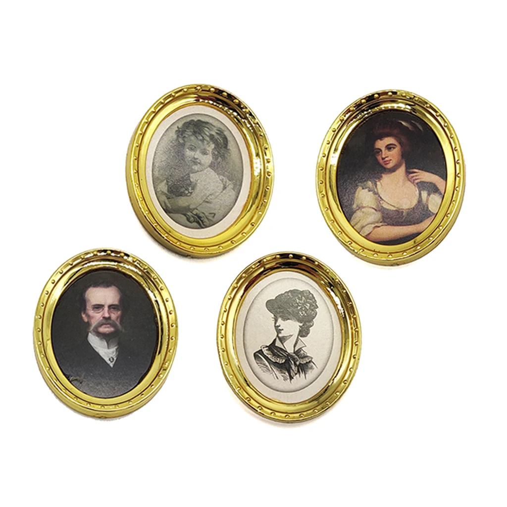 4Pcs Antique Mini Retro Metal Picture Frame for Doll House Furniture DIY Accessories
4Pcs Antique Mini Retro Metal Picture Frame for Doll House Furniture DIY Accessories
