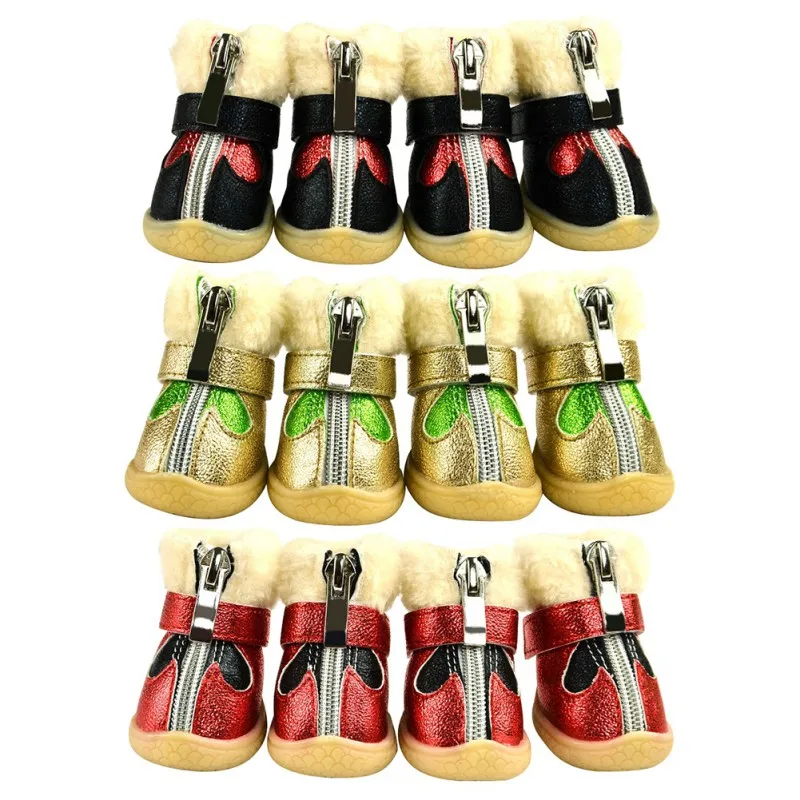 Warm PU Reflective WaterProof Dog Leather Shoes Puppy Autumn Winter Anti-slid Shoes
Warm PU Reflective WaterProof Dog Leather Shoes Puppy Autumn Winter Anti-slid Shoes