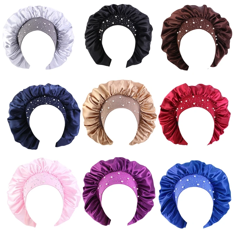 2021 Satin Bonnet Sleep Cap Extra Large Double Layer Reversible Adjustable Night Sleeping Turban Hat Hair Wrap Head Cover 
2021 Satin Bonnet Sleep Cap Extra Large Double Layer Reversible Adjustable Night Sleeping Turban Hat Hair Wrap Head Cover