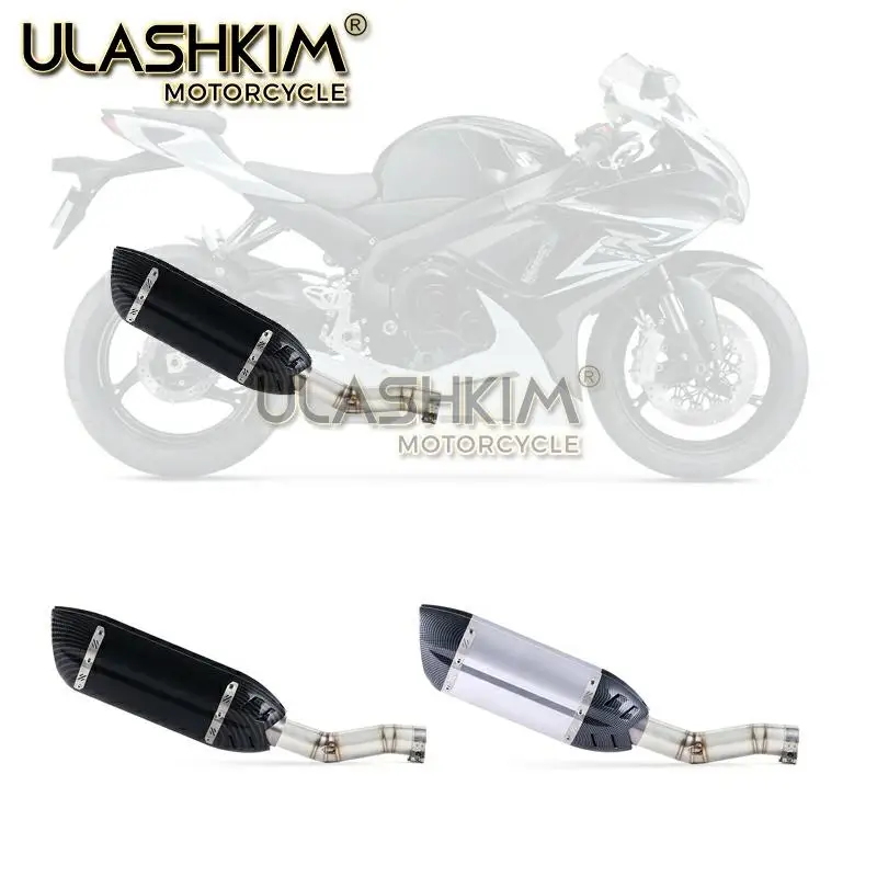 Мотоцикл Полная выхлопная средняя труба без шнуровки для Suzuki GSXR600 Gsxr700 Gsxr750 K7 GSX R700