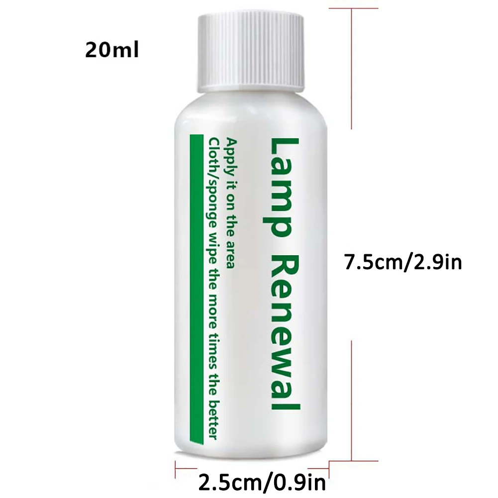 20ML Liquid Lamp Retreading Agent Lamp Renovation Car Maintenance Car Headlight Restoration Polishing Agent Accessories Tools
20ML Liquid Lamp Retreading Agent Lamp Renovation Car Maintenance Car Headlight Restoration Polishing Agent Accessories Tools