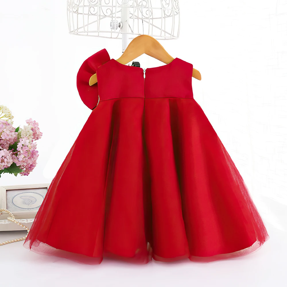 2022 New Flower Girl Dress Kids Birthday Baptism Dresses For Children Elegant Big Bow Frocks Girls Boutique Party Wear Dresses
2022 New Flower Girl Dress Kids Birthday Baptism Dresses For Children Elegant Big Bow Frocks Girls Boutique Party Wear Dresses