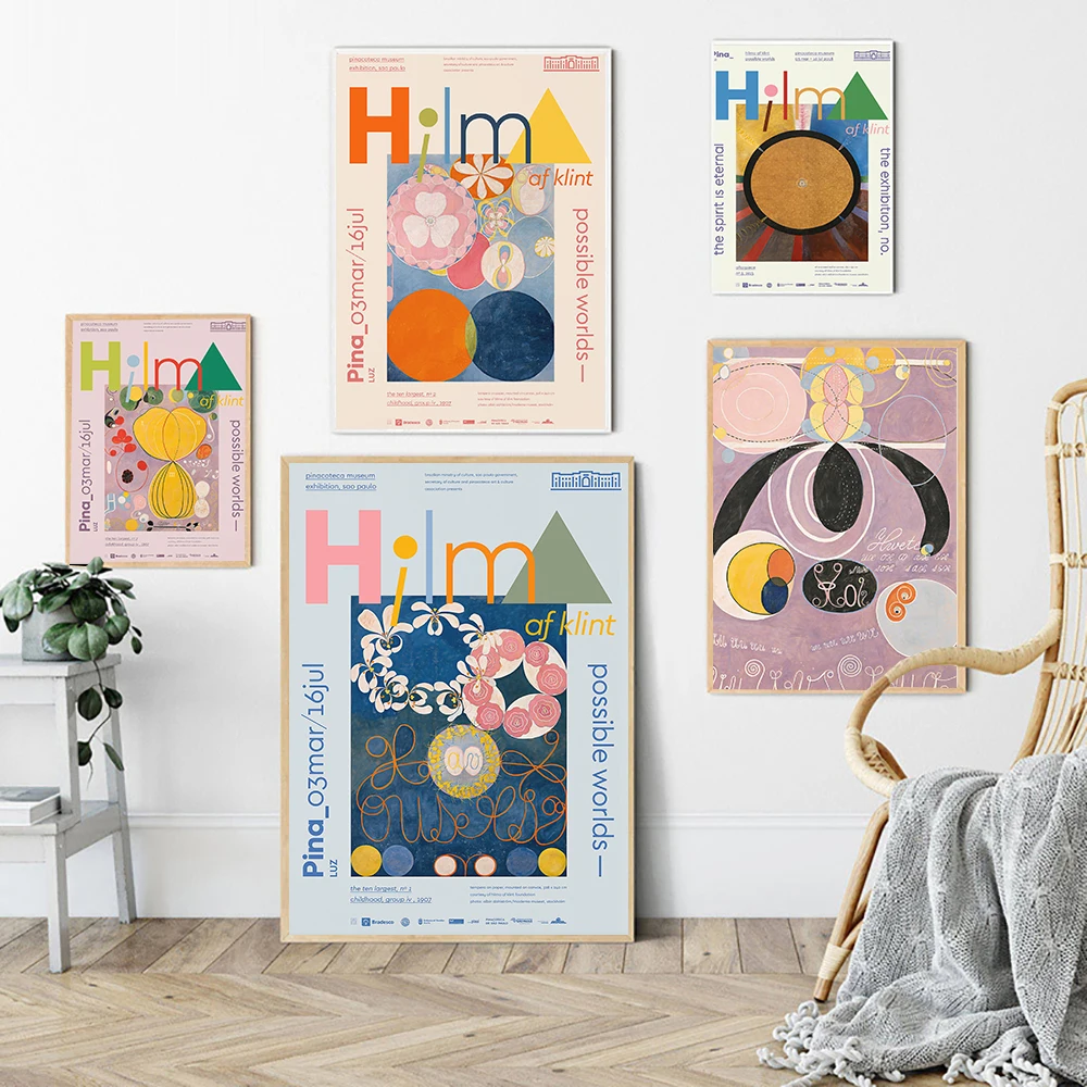 Hilma af Klint Museum Exhibition Poster Print Swedish Abstract Geometric Artwork Canvas Painting Wall Art Pictures Gallery Decor
Hilma af Klint Museum Exhibition Poster Print Swedish Abstract Geometric Artwork Canvas Painting Wall Art Pictures Gallery Decor