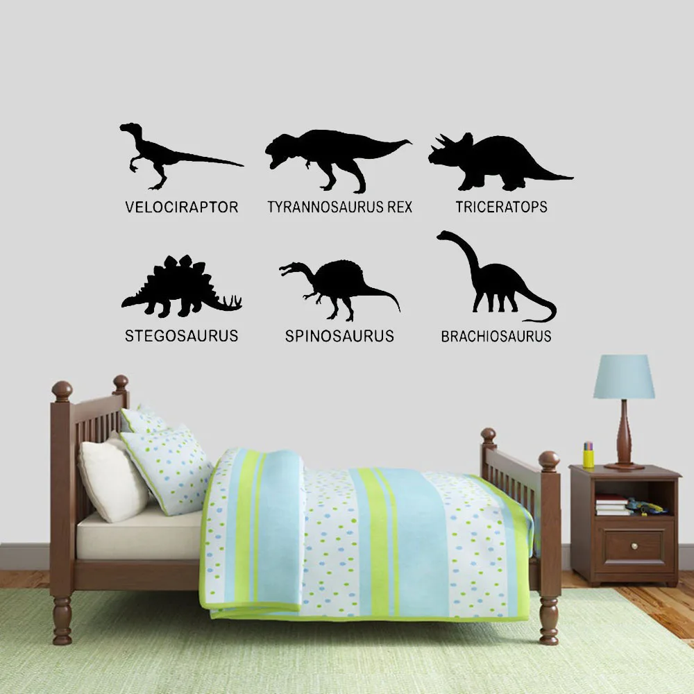 Animal Wall Stickers Six Dinosaur Home Decor Living Room Boys Bedroom Game Room Mural Removable House Wall Decoration CC11
Animal Wall Stickers Six Dinosaur Home Decor Living Room Boys Bedroom Game Room Mural Removable House Wall Decoration CC11