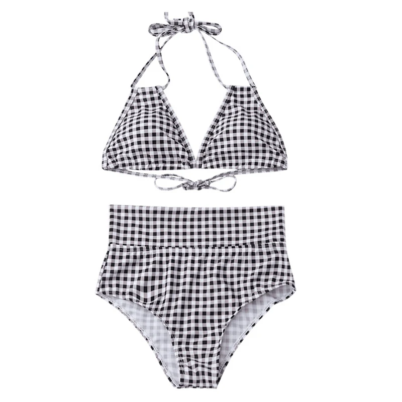 Sexy Halter Swimsuit Women Lace Micro Bikini Push Up 2021 Brazilian Bikini High Waist Summer Swimwear Plaid Print Swimsuit
Sexy Halter Swimsuit Women Lace Micro Bikini Push Up 2021 Brazilian Bikini High Waist Summer Swimwear Plaid Print Swimsuit