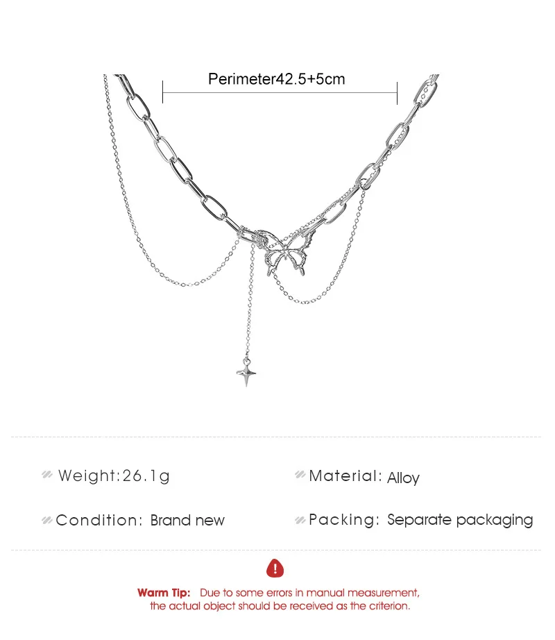 ZYZQ Sweet Tassel Butterfly Pendant Necklace For Women Elegant Hip Hop Clavicle Chain Wedding Commemorate Jewelry New
ZYZQ Sweet Tassel Butterfly Pendant Necklace For Women Elegant Hip Hop Clavicle Chain Wedding Commemorate Jewelry New