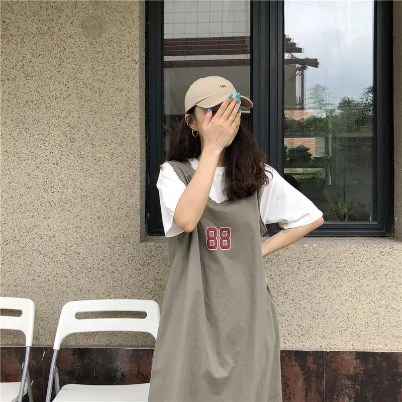 Sister Fara Summer Loose Waist Women's Dress 2021 O-neck Print Sleeveless T Shirt Vest Ankle-Length Dress Casual Women's Dresses
Sister Fara Summer Loose Waist Women's Dress 2021 O-neck Print Sleeveless T Shirt Vest Ankle-Length Dress Casual Women's Dresses
