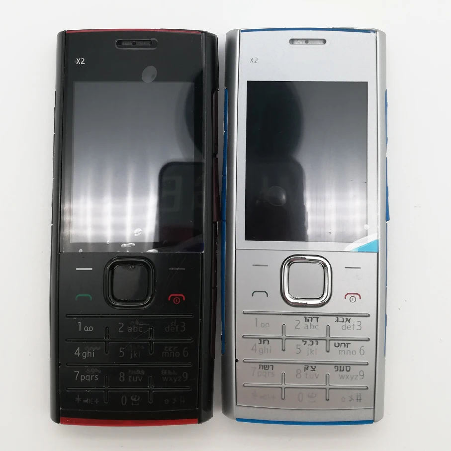 Чехол для телефона X2 00 Nokia передняя + средняя рамка задняя крышка клавиатура на