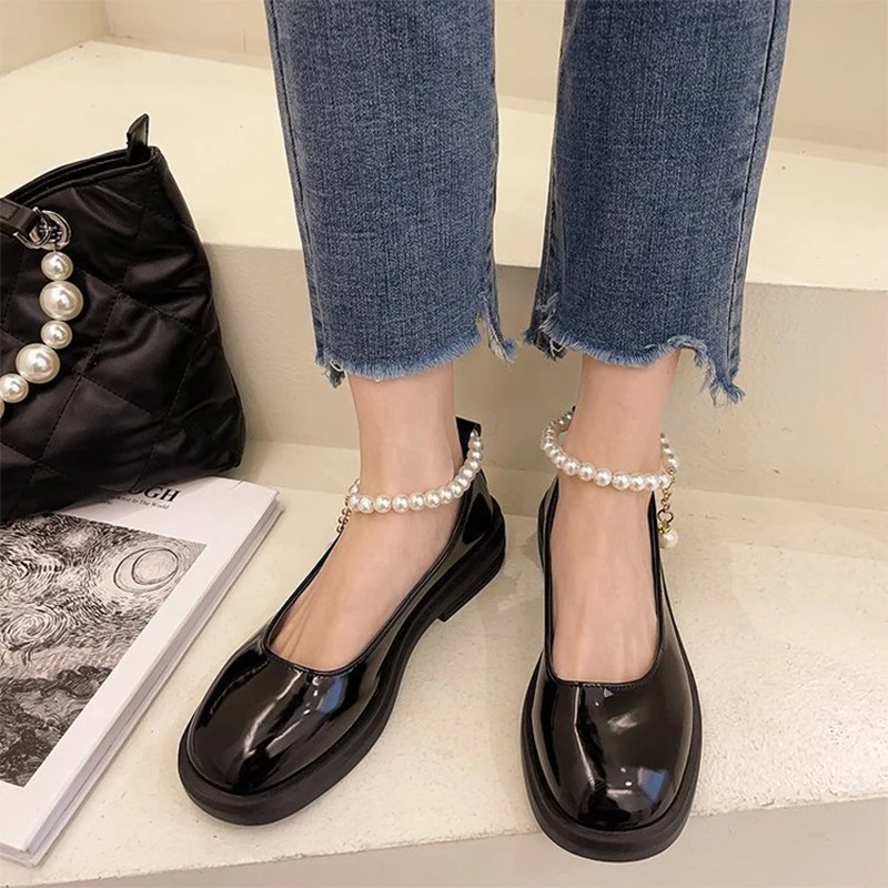 Women Autumn String Bead Mary Janes Woman Fashion Kawaii Lolita Flats Ladies Casual Footwear Female Original Shoes Big Size
Women Autumn String Bead Mary Janes Woman Fashion Kawaii Lolita Flats Ladies Casual Footwear Female Original Shoes Big Size