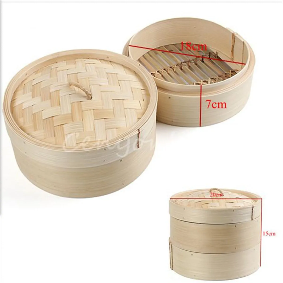 2 Tier 8-Inch Cooking Bamboo Steamer Fish Rice Vegetable Snack Basket Set Kitchen Cooking Tools Dumpling Steamer Steam Pot
2 Tier 8-Inch Cooking Bamboo Steamer Fish Rice Vegetable Snack Basket Set Kitchen Cooking Tools Dumpling Steamer Steam Pot