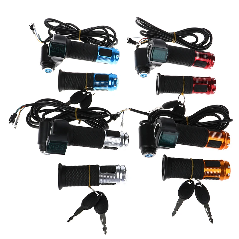 2Pcs/Set Universal Electric Bike With LCD Display Indicator Gas Handle Throttle For 12-99V E Motocycle Bicycle Parts
2Pcs/Set Universal Electric Bike With LCD Display Indicator Gas Handle Throttle For 12-99V E Motocycle Bicycle Parts