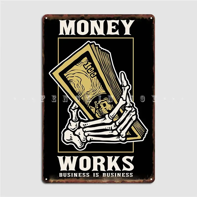 Плакаты в деловом стиле с надписью Money Works, Металлический Настенный декор, Фреска для клуба, оловянные плакаты
Плакаты в деловом стиле с надписью Money Works, Металлический Настенный декор, Фреска для клуба, оловянные плакаты