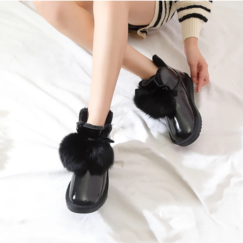 New Fashion Waterproof black Women Snow Boots Genuine Leather Winter Boots Warm Women Boots Real wool ankle boots Size 35-40
New Fashion Waterproof black Women Snow Boots Genuine Leather Winter Boots Warm Women Boots Real wool ankle boots Size 35-40