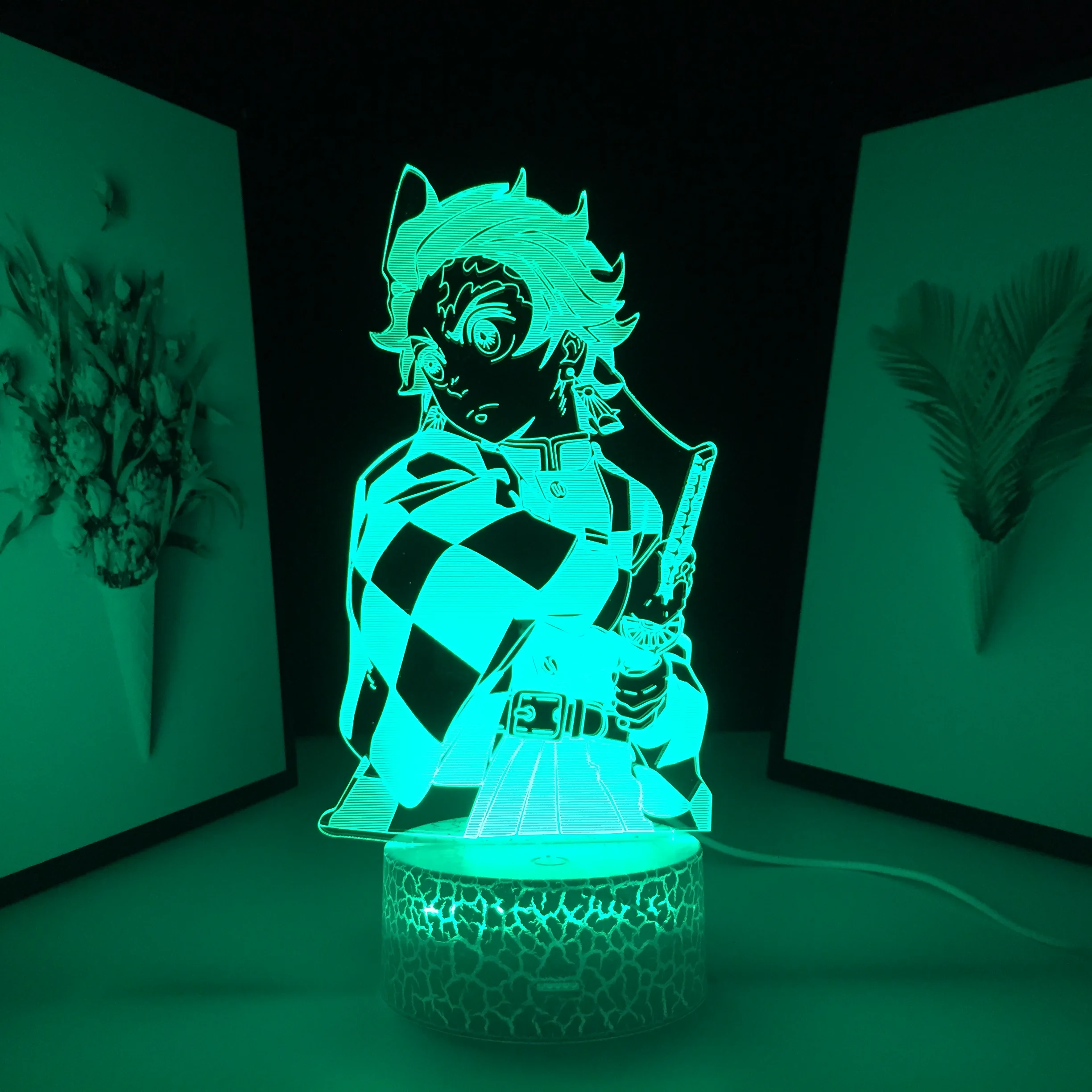 

Demon Slayer Anime Figure Kamado Tanjiro 3D Night Lamp for Child Bedroom Decor Nightlight Kids Gift LED Night Light Dropship