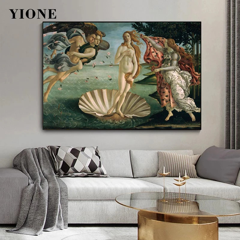 The Birth of Venus Canvas Painting Classic Art Mythology Figure Wall Art Poster Print Picture for Living Room Gallery Decoration
The Birth of Venus Canvas Painting Classic Art Mythology Figure Wall Art Poster Print Picture for Living Room Gallery Decoration