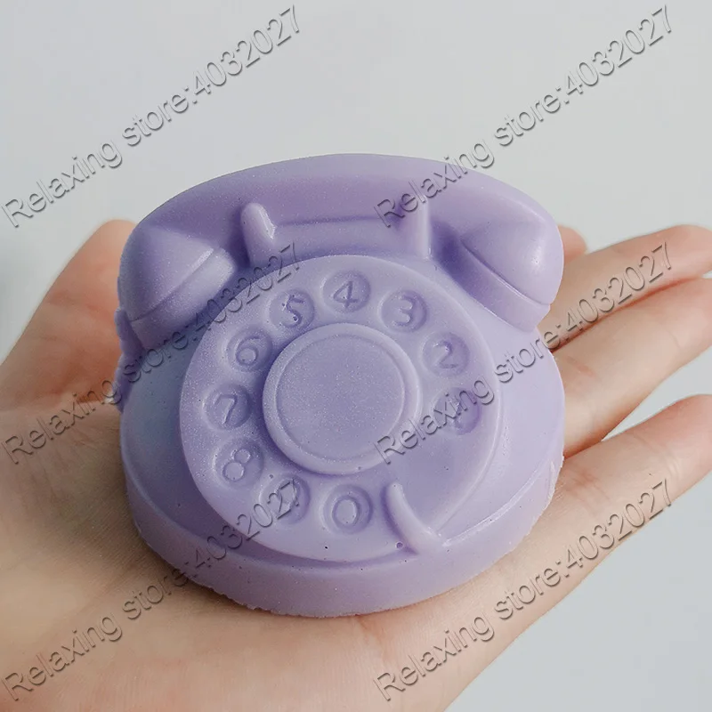 3D Telephone Shape Aroma Candle Mold Plaster Craft Mould Creative Silicone Candle Soap Molds
3D Telephone Shape Aroma Candle Mold Plaster Craft Mould Creative Silicone Candle Soap Molds