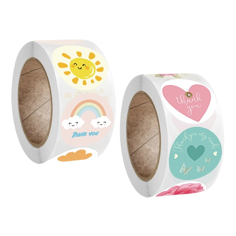 500Pcs/Roll 4 Styles Round Thank You Stickers Wedding Party Handmade Scrapbooking Gift Packaging Seal Labels
500Pcs/Roll 4 Styles Round Thank You Stickers Wedding Party Handmade Scrapbooking Gift Packaging Seal Labels