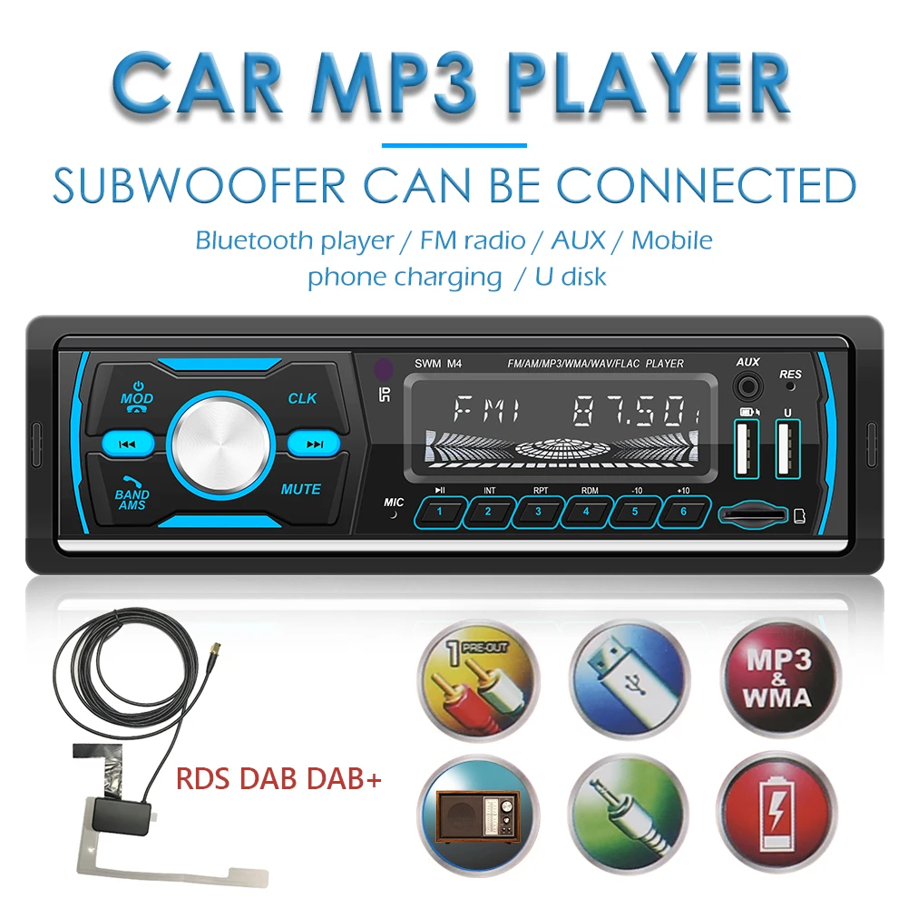 1Din dual USB Car Radio Stereo MP3 Car Multimedia Player USB AUX FM AM RDS DAB Radio Receiver TF Card In Dash Head Unit colorful
1Din dual USB Car Radio Stereo MP3 Car Multimedia Player USB AUX FM AM RDS DAB Radio Receiver TF Card In Dash Head Unit colorful