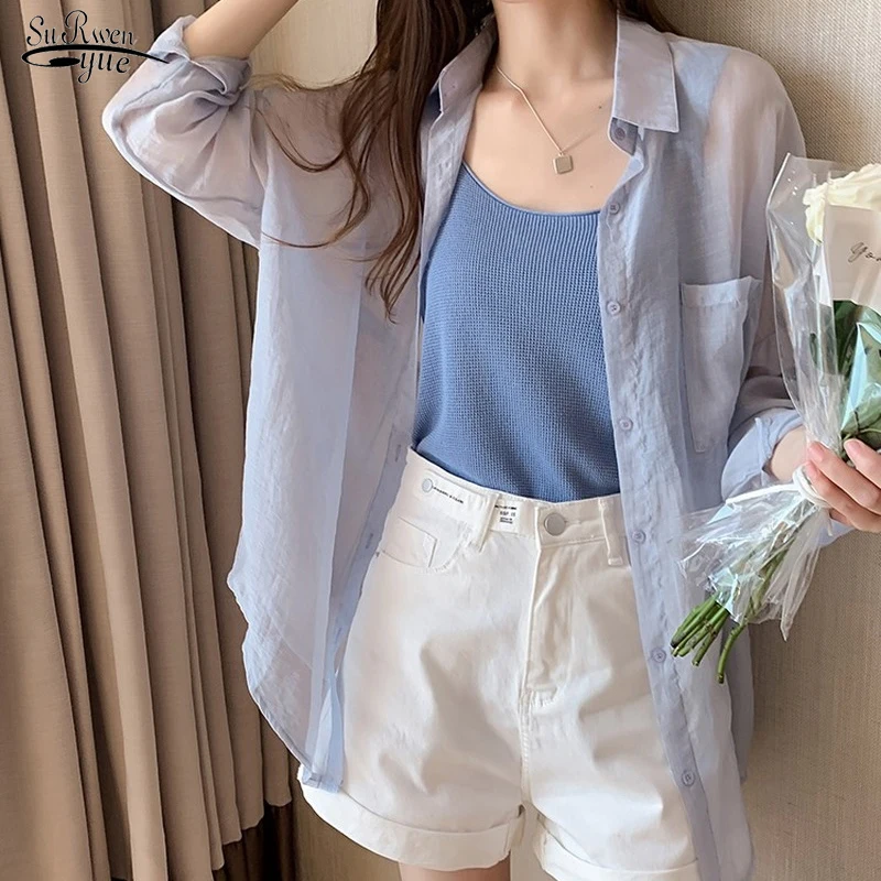 Casual Summer Sun Protection Clothes Super Thin Coat Female Cardigan Shirt Clothing Tops Blouse for Woman Covers Blusa 10181
Casual Summer Sun Protection Clothes Super Thin Coat Female Cardigan Shirt Clothing Tops Blouse for Woman Covers Blusa 10181