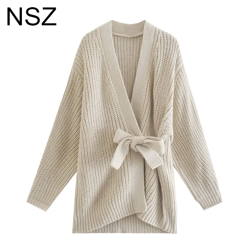NSZ Women Oversize Belted Knit Sweater Cardigan Jacket Coat Large Size Casual Jumper Knitwear Jersey Mujer Pull Femme
NSZ Women Oversize Belted Knit Sweater Cardigan Jacket Coat Large Size Casual Jumper Knitwear Jersey Mujer Pull Femme