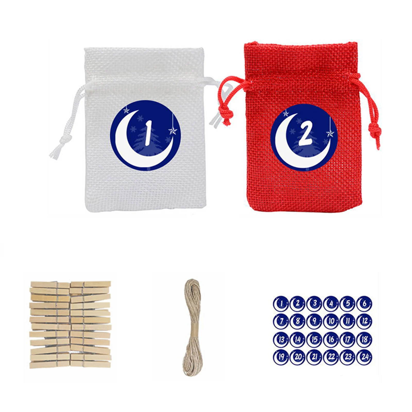 New 24pc Christmas Linen Bags with Drawstrings Christmas Burlap Goody Gift Bags Snowman Christmas Tree Moon SCI88
New 24pc Christmas Linen Bags with Drawstrings Christmas Burlap Goody Gift Bags Snowman Christmas Tree Moon SCI88