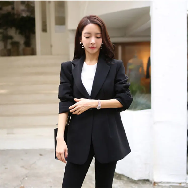 HziriP 2020 Black Office Lady Casual OL Chic Elegant Women Blazers+ Hot Slim Flare Pants Fresh Large Size Set 2 Piece Sets
HziriP 2020 Black Office Lady Casual OL Chic Elegant Women Blazers+ Hot Slim Flare Pants Fresh Large Size Set 2 Piece Sets