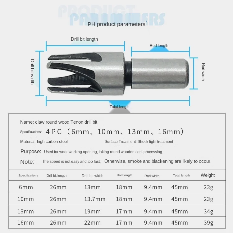 8Pcs Wood Plug Cutter Drill Cutting Tool Drill Bit Set Straight And Tapered Taper 6/10/13/16mm Woodworking Cork Drill Bit
8Pcs Wood Plug Cutter Drill Cutting Tool Drill Bit Set Straight And Tapered Taper 6/10/13/16mm Woodworking Cork Drill Bit