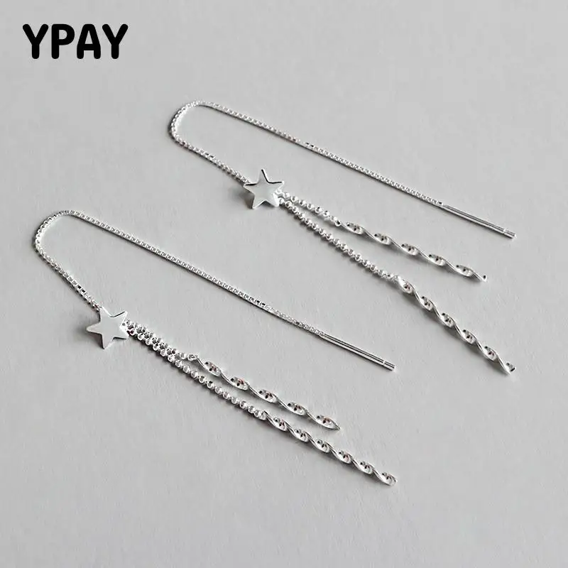 YPAY 100% Real 925 Sterling Silver Star Long Tassel Drop Earrings for Women Korean Ear Line Fine Jewelry Christmas Gift YME274
YPAY 100% Real 925 Sterling Silver Star Long Tassel Drop Earrings for Women Korean Ear Line Fine Jewelry Christmas Gift YME274