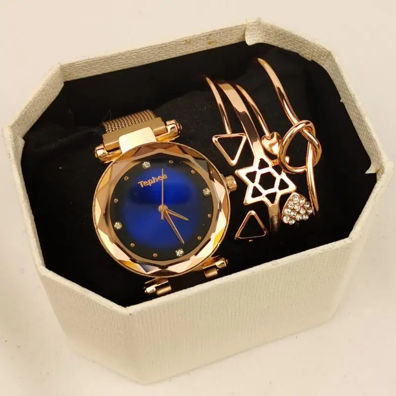 Tephea Brand Luxury Watches Set for Women with Bracelet Fashion Geometric Bangle Quartz Clock Ladies Wrist Watch Zegarek Damski
Tephea Brand Luxury Watches Set for Women with Bracelet Fashion Geometric Bangle Quartz Clock Ladies Wrist Watch Zegarek Damski