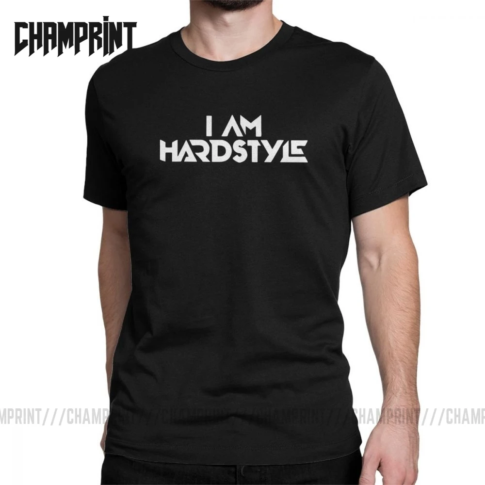 Мужская футболка I Am Hardstyle с принтом музыки дьявола танцев хардкор DJ технических
