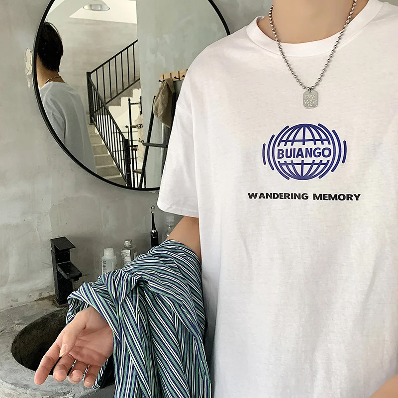 Men Short Sleeve T-shirts Letter Printed Japanese Style Tshirts Hip Pop Loose All-match Summer Trendy Daily Students Tops Chic
Men Short Sleeve T-shirts Letter Printed Japanese Style Tshirts Hip Pop Loose All-match Summer Trendy Daily Students Tops Chic