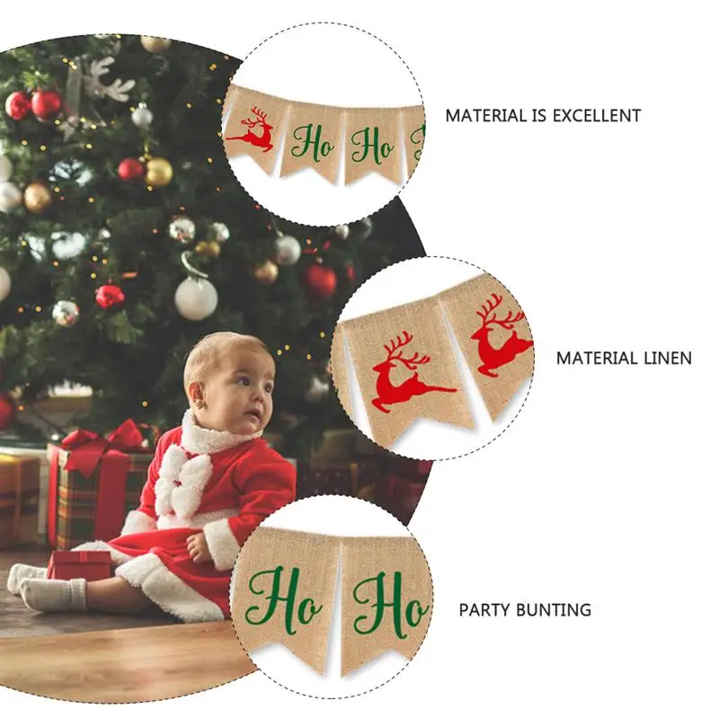 1PC Christmas Sled Elk Linen Banner Christmas Bunting Party Decorative Banner For Christmas Party
1PC Christmas Sled Elk Linen Banner Christmas Bunting Party Decorative Banner For Christmas Party
