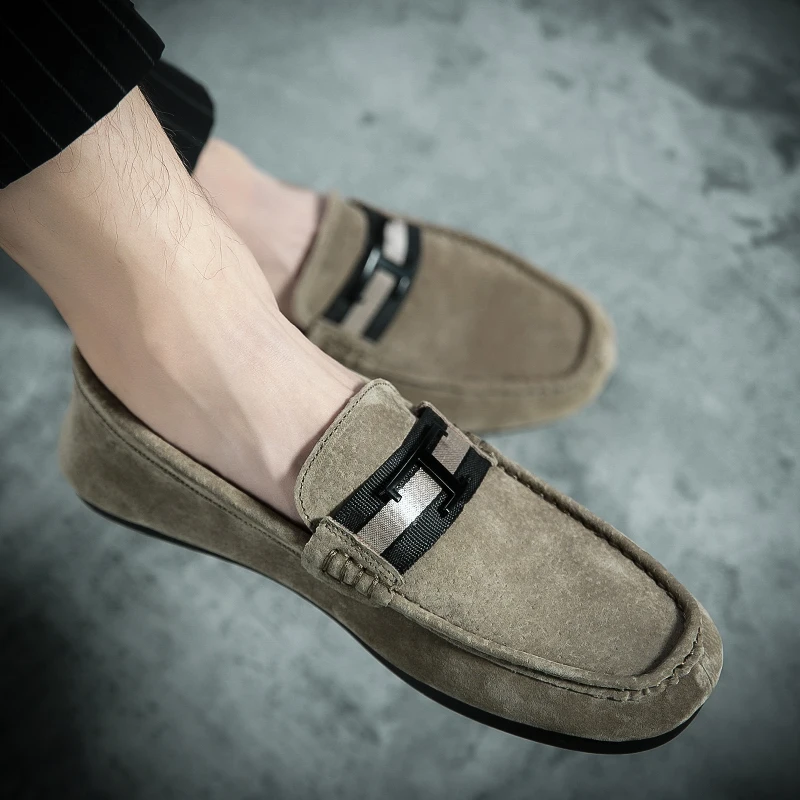 2020 Fashion Men Loafers Slip-On Flats Fashion Suede Leather Mens Casual Shoes Comfortable Anti Slip Moccasins Driving Shoes
2020 Fashion Men Loafers Slip-On Flats Fashion Suede Leather Mens Casual Shoes Comfortable Anti Slip Moccasins Driving Shoes