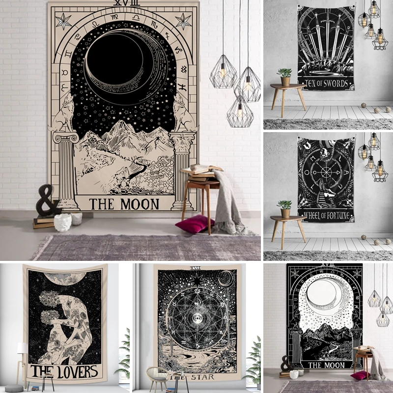 Tarot Wall Tapestry Mandala Tapestries Home Decoration Tapiz Psychedelic Hippies Free Delivery Wall Hanging Withcraft Supplier 
Tarot Wall Tapestry Mandala Tapestries Home Decoration Tapiz Psychedelic Hippies Free Delivery Wall Hanging Withcraft Supplier