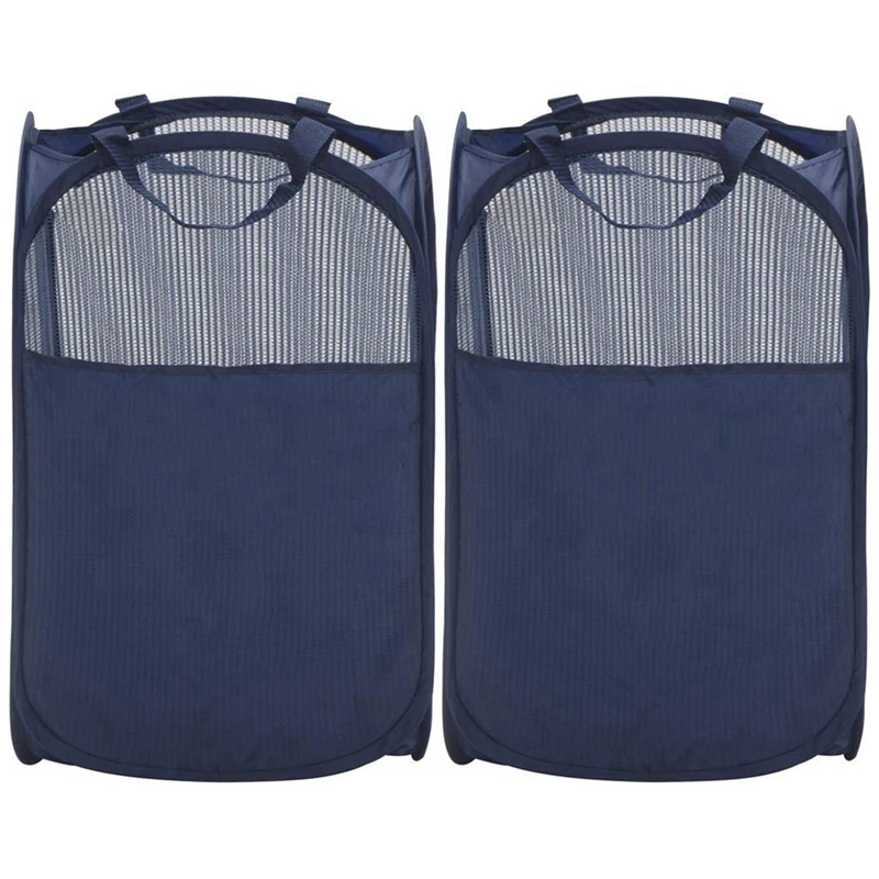 2Pcs Foldable -Up Mesh Basket with Laundry Basket with Reinforced Carrying Handle
2Pcs Foldable -Up Mesh Basket with Laundry Basket with Reinforced Carrying Handle