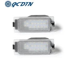QCDIN 1 Pair Led License Number Plate Lamp For Ford Edge 2007-2014 Escape 2008-2012 Mercury Mariner 2008-2011 External Parts