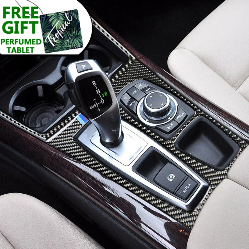 Carbon Fiber Car Inner Control Gear Shift Cover Trim interior Stall Decoration decorative Panel Sticker for BMW E70 E71 X5 X6 
Carbon Fiber Car Inner Control Gear Shift Cover Trim interior Stall Decoration decorative Panel Sticker for BMW E70 E71 X5 X6