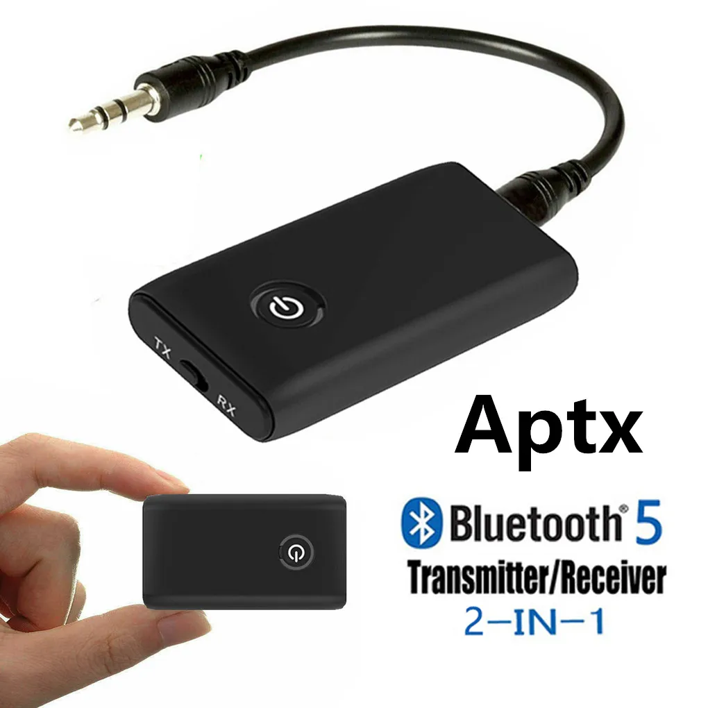 Bluetooth 5 0 аудио передатчик приемник Aptx стерео беспроводной адаптер USB Dongle 3 мм Aux