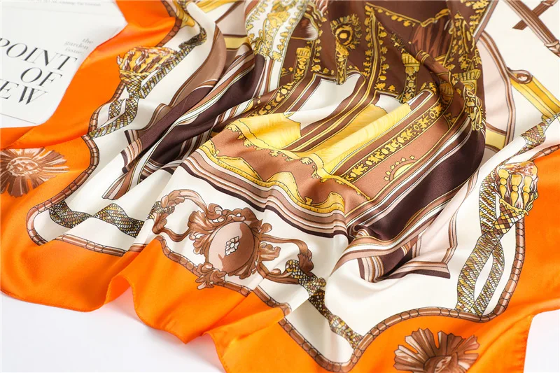 2021 New 90*90cm Women Silk Scarf Square Shawls Office Ladies Neck Scarves Female Headscarf Bandana Foulard Pashmina Stoles
2021 New 90*90cm Women Silk Scarf Square Shawls Office Ladies Neck Scarves Female Headscarf Bandana Foulard Pashmina Stoles