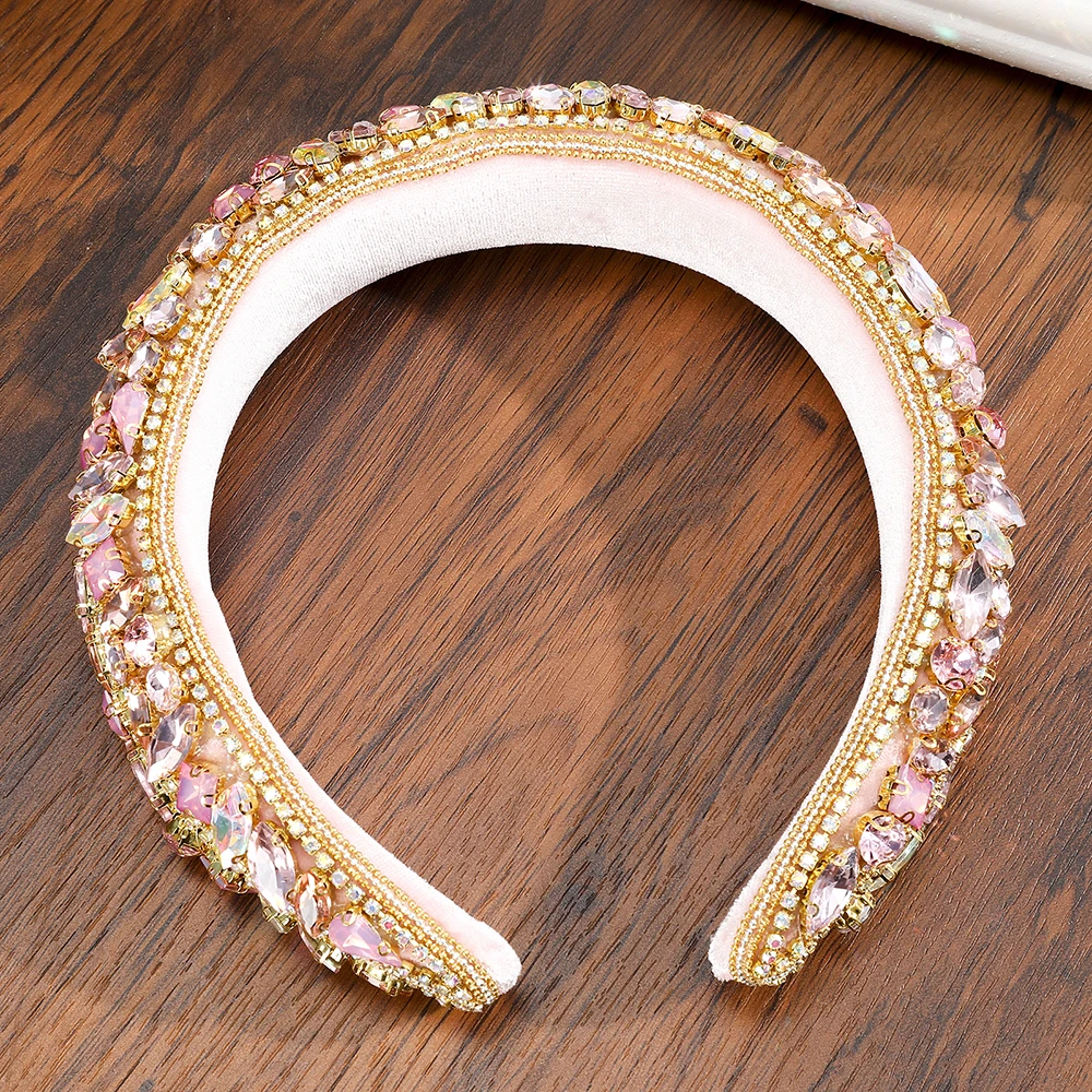 Molans 2020 Colored Gems Sponge Head Band Wide-brimmed Bright Diamond Stitching Hair Band Gorgeous Women Hair Accessories
Molans 2020 Colored Gems Sponge Head Band Wide-brimmed Bright Diamond Stitching Hair Band Gorgeous Women Hair Accessories