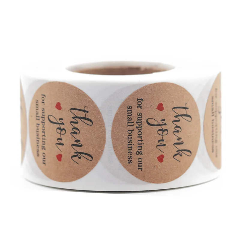 Stationery stickers Thank you for supporting my small business Kraft paper 1 inch DIY Craft seal labels 500pcs/roll
Stationery stickers Thank you for supporting my small business Kraft paper 1 inch DIY Craft seal labels 500pcs/roll