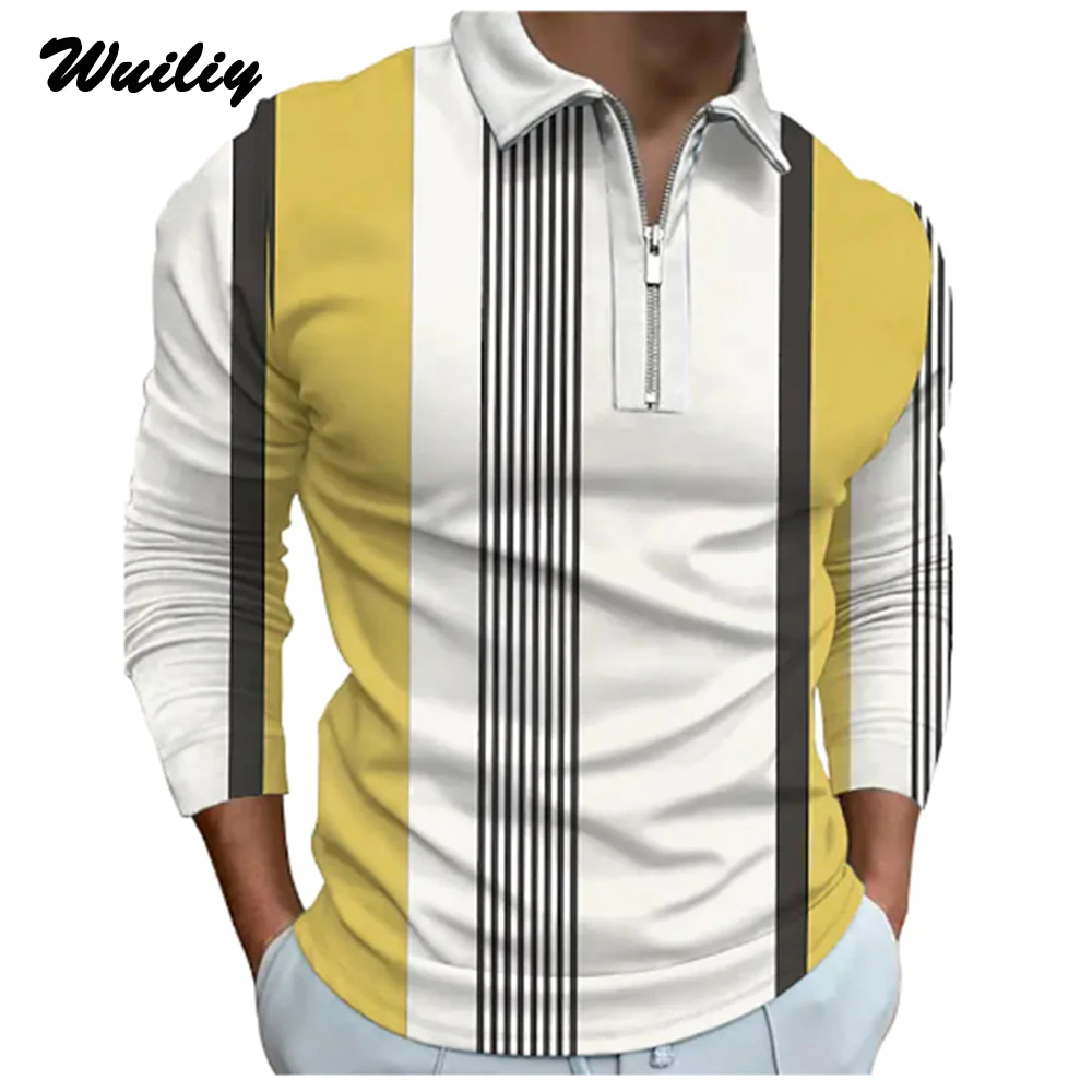 Yellow Stripe Golf Shirt For Men's Casual Novelty 3D Print Polo T Shirt Texture Graphic Tees Fashion Lines Long Sleeve T-Shirt
Yellow Stripe Golf Shirt For Men's Casual Novelty 3D Print Polo T Shirt Texture Graphic Tees Fashion Lines Long Sleeve T-Shirt