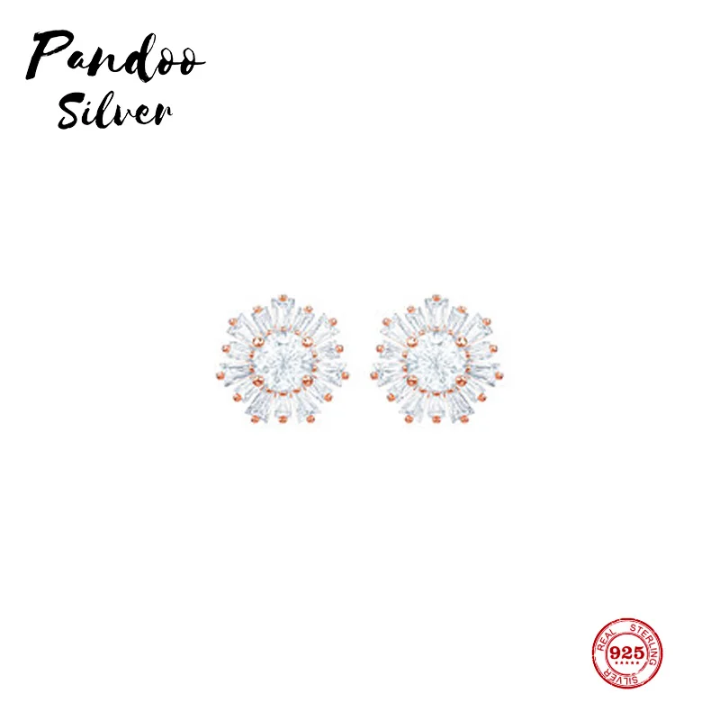 Pandoo Fashion Charm Sterling Silver Original 1:1 Replica, White Sun Flower Pattern Stud Earrings Women Luxury Jewelry Gifts
Pandoo Fashion Charm Sterling Silver Original 1:1 Replica, White Sun Flower Pattern Stud Earrings Women Luxury Jewelry Gifts