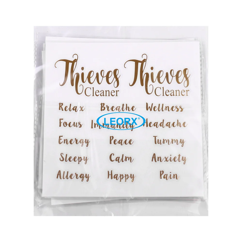 LEORX 5 Sheets Essential Oil Bottle Labels Letters Tag Stickers Creative Oil Bottle Decals Self-adhesive Pasters
LEORX 5 Sheets Essential Oil Bottle Labels Letters Tag Stickers Creative Oil Bottle Decals Self-adhesive Pasters