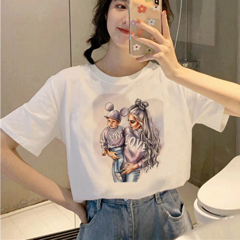 Mother and daughter summer Print T-shirt family Sleeve Fun T-Shirt Lady Casual sweet heart T-shirtSummer Harajuku Top T-shirt
Mother and daughter summer Print T-shirt family Sleeve Fun T-Shirt Lady Casual sweet heart T-shirtSummer Harajuku Top T-shirt