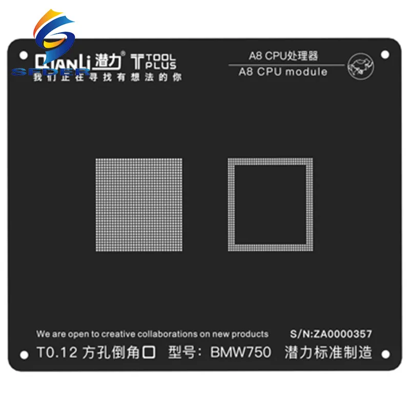 Qianli IBlack 2D BGA трафарет BGA процессор комплект для IPhone A7 A8 A9 A10 A11 iс чип для ремонта материнской платы пайки шаблон
Qianli IBlack 2D BGA трафарет BGA процессор комплект для IPhone A7 A8 A9 A10 A11 iс чип для ремонта материнской платы пайки шаблон